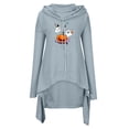 thumbnail image 3 of WEAIXIMIUNG Sweat à Capuche pour Femmes Fermeture Éclair Mode Automne et Hiver Manches Longues Imprimé Uni Droit, 3 of 3