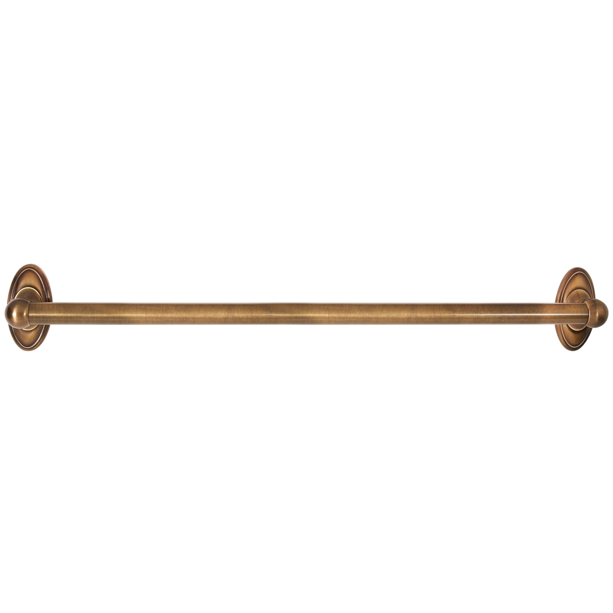 Classic Traditional 24" Grab Bar with Brass Construction - Finish: Antique English