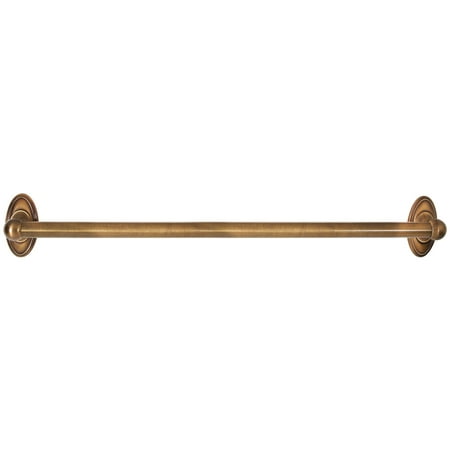 Classic Traditional 24" Grab Bar with Brass Construction - Finish: Antique English