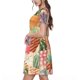thumbnail image 2 of Balery Succulent And Cactus Vestidos sueltos de manga corta para mujer, vestidos de verano 2025, vestidos casuales de corte A con vuelo., 2 of 6