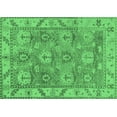 thumbnail image 1 of Ahgly Company Indoor Rectangle Oriental Emerald Green Traditional Area Rugs, 2' x 3', 1 of 4