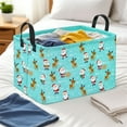 thumbnail image 5 of Piwvid Rectangular Christmas Basket, Fabric Storage Bin and Collapsible Storage Box, for Organizing Clothes, Books, and Toys on Shelves, Holiday Gift Baskets and Decor, 5 of 7