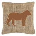 thumbnail image 2 of Carolines Treasures BB1010-BL-OR-PW1818 Tiger Burlap and Orange   Canvas Fabric Decorative Pillow BB1010 18H x18W, 2 of 2