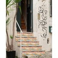 thumbnail image 4 of FLFK Decorative Stair Riser Decals, Self-Adhesive Peel and Stick, 39.9 x 7.08 inches, Geometric Pattern, Multicolor, Set of 5, 4 of 6