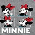 thumbnail image 3 of Mickey & Friends - Minnie Grid - Toddler And Youth Girls Raglan Graphic T-Shirt, 3 of 4