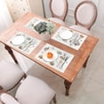 thumbnail image 6 of XMXT Woven Placemats Set of 6, Cute Forest Animals Stain Resistant Table Runner Anti-Skid Place Mats for Dining Table, 12 x 18 inches, 6 of 6
