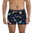 thumbnail image 4 of Wukai Space Print Men’s Underwear Breathable Boxer Briefs,&nbsp;Moisture Wicking & Breathable-XX-Large, 4 of 7