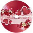 thumbnail image 1 of FMSHPON Valentine's Day Beautiful FlowersHearts Xmas Christmas Tree Skirt Stand Mat for Holiday Party Decoration Indoor Outdoor 48 inches, 1 of 6