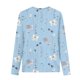 thumbnail image 5 of ICHUANYI Clearance Fashion Women Casual Long Sleeve Printing Round Neck Loose T-Shirt Blouse Tops(Light Blue, XL) ICHUANYI WER2023080709525, 5 of 5