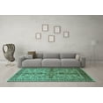 thumbnail image 3 of Ahgly Company Indoor Rectangle Oriental Turquoise Blue Industrial Area Rugs, 2' x 3', 3 of 4