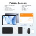 thumbnail image 5 of Aorlym P12 Plus Tablet, 12.2" 2.4K IPS Tablets, 48GB RAM (12GB+36GB Extended) 256GB ROM, Android 16, 120Hz, 12000mAh, 13MP+8MP Camera, 5G WiFi, 7.6mm Ultra-Thin Tablet with Keyboard, Pen, Headphone, 5 of 11