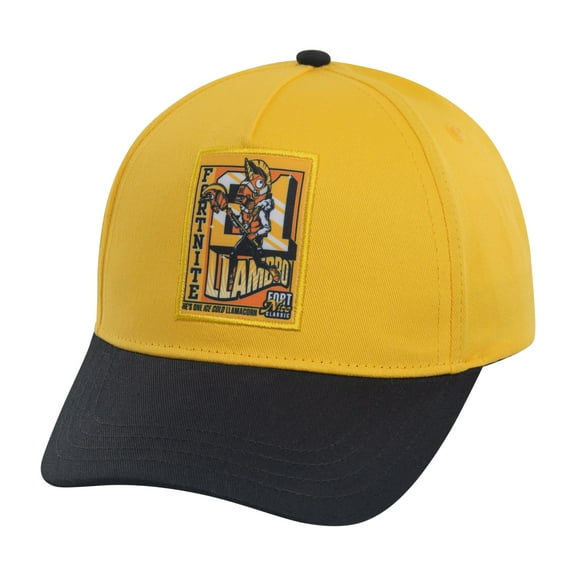 FORTNITE Baseball Cap for Boys, Quality Made Boys Hat and Fitted Cap, Flatbrim Baseball Hat with Sleek Design Yellow