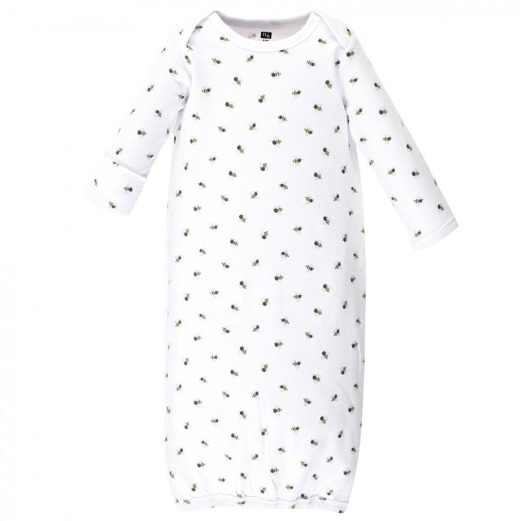Hudson Baby Cotton Gowns, Bees, Preemie/Newborn