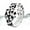 Cow Print, variant on Waterproof AirTag Bracelet for Kids, Soft Silicone Air Tag Hidden Holder Case Compatible with Apple Airtag, Adjustable Anti-Lost Printed Strap GPS Traker for Toddler Child