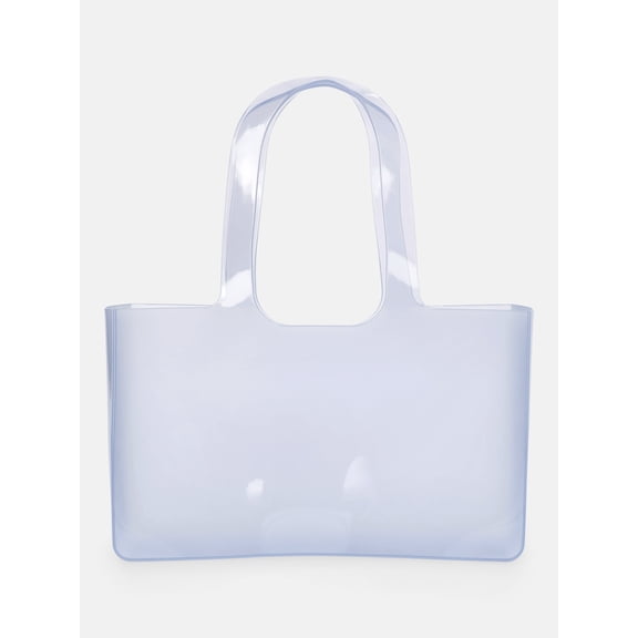 No Boundaries Women's Jelly Tote Bag, Clear