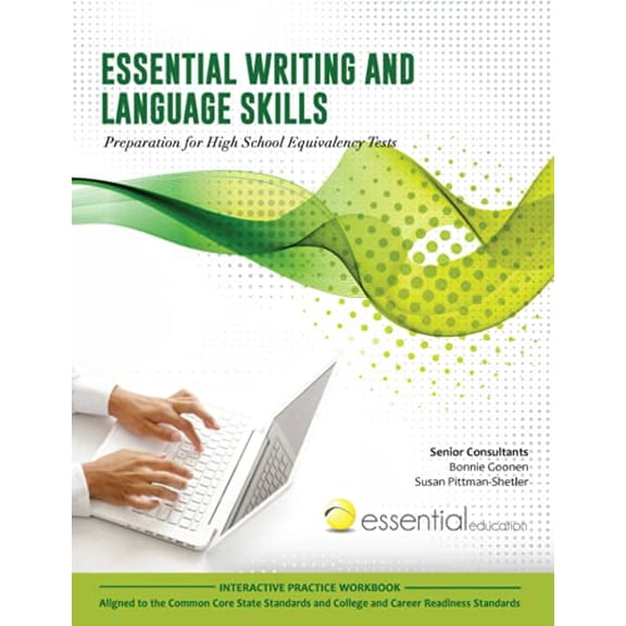 Pre-Owned Essential Writing and Language Skills: Preparation for High School Equivalency Tests (Paperback) 1940532027 9781940532028