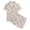 Beige2, variant on 2026 New Kids Printed Button Down Short Sleeve Pajama Set Cute Pattern Lapel Top and Elastic Waist Shorts Sleepwear for Girls(Pink,13-14 Years)