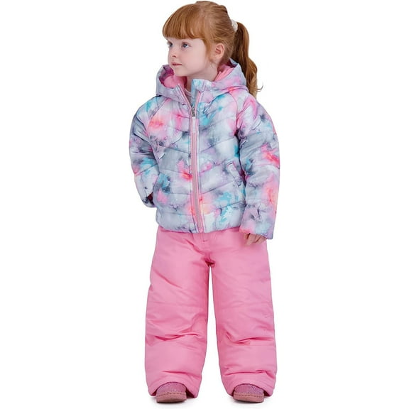 Rothschild Girls' Ski Jacket and Snowbib Snowsuit Set