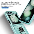 thumbnail image 5 of ChicShell Magnetic Case For Samsung Galaxy Z Flip 6,[Military Grade Drop Tested][Built in Kickstand] Slim Phone Case For Samsung Galaxy Z Flip 6, Green, 5 of 9