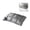 Gray, variant on Twisted Microfiber Bed Pillow, Breathable Soft Fluffy Bread Sleeping Pillow, Low Profile 18.90 x 29.13 Inch
