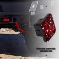 thumbnail image 5 of Hitch Cover Fits For 2-Inch Hitch,Red And White Hearts Floating In Abstract Dark Spacerubber Trailer Hitch Cover Tube Plug Insert,Car Exterior Accessories, Receiver Tube Hitch Plug, 5 of 6