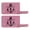 Pink, variant on ThisWear Funny Luggage Tags for Women Nautical Theme Cruising Into Retirement 2-pack Laser Engraved Leatherette Luggage Tags Black