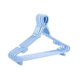 thumbnail image 1 of Inteprter Cierre antideslizante flexible y práctico de 5 piezas para chaquetas, camisas y bufandas, conveniente Almacenamiento y organización del hogar Azul+5 piezas, 1 of 6