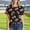 #005-Black, variant on Haivin Leopard Print Tops for Women Long Sleeve Crew Neck Patchwork T Shirt Blouse