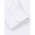 thumbnail image 3 of Youclos Men's Cotton Long Sleeve Casual Button-Down Shirt, Breathable Soft, 3 of 6