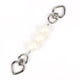 thumbnail image 1 of Accesorios de cadena de perlas Liso Blanco Imitación Perla Teléfono Cadena Correas San Valentín Día Decoración Regalos de cumpleaños para mujer Plata Inevent AP004772-03, 1 of 7