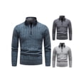 thumbnail image 5 of KelaJuan Men Half Zip Sweater Lightweight Solid Color Long Sleeve Knitted Jumper Fall Casual Pullovers Tops for Streetwear, 5 of 5