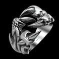 thumbnail image 6 of QQTDFG Stainless Steel Antique Gothic Biker Tribal Ring Black Men's Unisex Claws B189 -9, 6 of 8