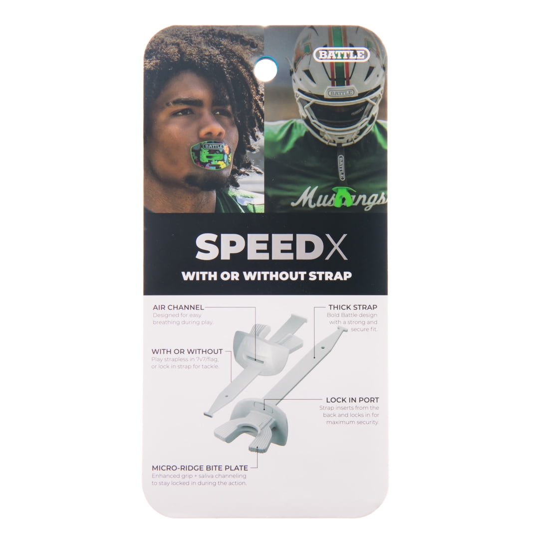 Battle Sports Speed X Football Mouthguard, "Donuts"