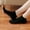 Black, variant on Comfortable Compression Socks for Men's And Women's Universal Solid Color Non-Slip Floor Socks Yoga Tramp Saving to 65% off!
