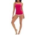 thumbnail image 2 of REFINED ATTIRE Women's Tank Top Adjustable Straps Tummy Control No Trace Shapwear Camisoles L Rose Red, 2 of 5
