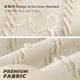 thumbnail image 3 of Cortina TURKIO Beige Boho 183x183 cm Chevron Acolchada, 3 of 9