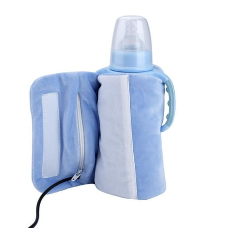 WALFRONT USB Portable Travel Mug Milk Warmer Heater Bottle Heater Feeding Bottle Infant Storage Bag , Milk Warmer, Milk Heater