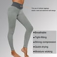 thumbnail image 3 of Leggings for Women Tummy Control High Waist TIK Tok Leggings Workout Sport Tight Yoga Pants Butt Lift Slimming Booty, 3 of 7