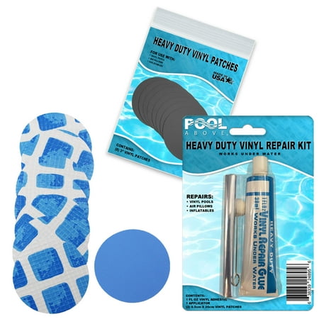 Underwater Pool Repair Kit | Vinyl glue | Blue and White Pool Liner (Best Way To Clean Pool Liner)