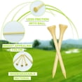 thumbnail image 2 of FINGER TEN Bamboo Golf Tees Wood  2 3/4  Inch Wooden Short Long Tee Color Bulk 300 Pcs Count for Men Women, 2 of 8