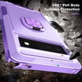 thumbnail image 4 of SaniMore for Google Pixel 6 Pro 6.7" Magnetic Case, Rugged PC & TPU Bumpers with Car Mount & Ring Kickstand Heavy Duty Full Body Protective Case for Google 6 Pro Women Men, Purple, 4 of 9