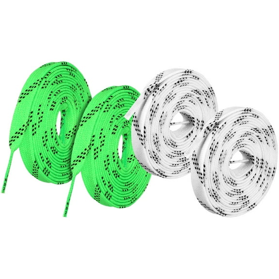 PAMINGONO Roller Skates Laces Green Polyester 2 Pairs 95.89X0.39X0.20in