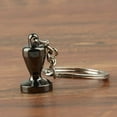 thumbnail image 3 of Coffee Tamper Keyring Key Chain Ring Coffee Accessories Design Gift Barista Tool Tamper L, 3 of 8