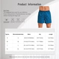 thumbnail image 7 of Mufeng Men's Trendy Print Summer Shorts Elastic Waistband Loose Fit Boxer Shorts Loungewear Pineapple Tree XL, 7 of 7