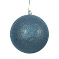 thumbnail image 1 of Boule Ornementale avec Paillettes Bleu Mer, 8 Po., 1 of 1