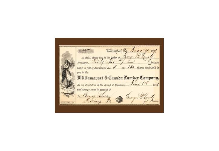Williamsport & Canada Lumber Company 1 Print (Unframed Paper Print 20x30)