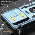 thumbnail image 3 of for Samsung Galaxy S24 Ultra Case with Upgraded Sliding Camera Lens Cover and Strong Magnetic Kickstand - Military-Grade Shockproof Protective Phone Case 6.8" for Men Women Girls - Light Blue, 3 of 13