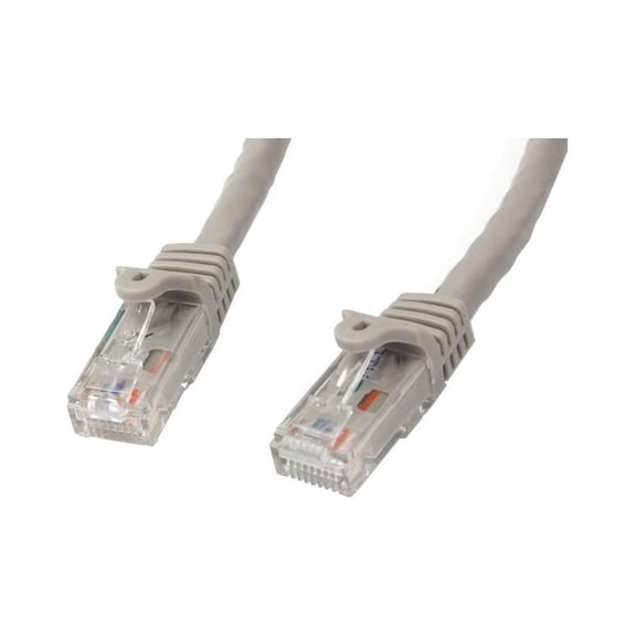 StarTech 5ft CAT6 Ethernet Cable - Gray CAT 6 Gigabit Ethernet Wire -250Mhz 100W PoE RJ45 UTP Network Patch Cord Snagless with Strain Relief (N6PATCH5GR)