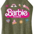 thumbnail image 3 of Barbie the Movie - Movie Logo Icons - Juniors High Neck Tank Top, 3 of 5