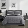 thumbnail image 2 of Chylar 3 Piece Quilt Set Tufted Cross Stitched Design Bedding - Pillow Shams Included, 2 of 8